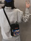 Fashion Black Girl Pattern Decorated Shoulder Bag