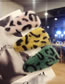 Fashion Green Leopard Pattern Decorated Hair Clip