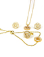 Simple Gold Color Letter L Shape Decorated Necklace
