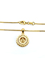 Simple Gold Color Letter E Shape Decorated Necklace