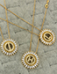 Simple Gold Color Letter P Shape Decorated Necklace
