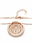 Simple Rose Gold Letter U Shape Decorated Necklace