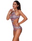 Fashion Red Color Matching Decorated Swimwear