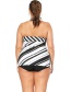 Sexy White+black Stripe Pattern Decorated Simple Bikini