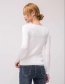 Fashion Khaki V Neckline Design Pure Color Sweater