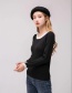 Fashion Gray Round Neckline Design Sweater