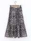 Fashion Black Leopard Pattern Decorated Skirt