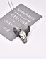 Fashion Gun Black Bull Head Shape Decorated Necklace