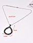 Fashion Black Water Drop Shape Decorated Necklace
