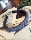 Fashion Blue Pure Color Decorated Hair Hoop