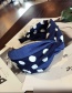 Fashion Blue+white Spot Pattern Decorated Hair Hoop