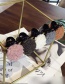 Fashion Khaki Pom Ball Decorated Hair Clip