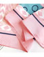 Lovely Pink Geometric Shape Pattern Decorated Scarf