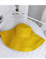 Lovely Yellow Pure Color Design Sunshade Fisherman Hat