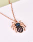 Fashion Rose Gold Bigger Bee Pendant Decorated Necklace