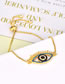 Fashion Gold Color Eye Shape Decorated Simple Bracelet