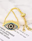 Fashion Gold Color Eye Shape Decorated Simple Bracelet