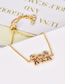 Fashion Rose Gold Kids Shape Decorated Simple Bracelet