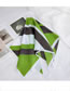 Fashion Green+white Color Matching Decorated Scarf