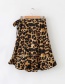 Fashion Brown Leopard Pattern Decorated Simple Skirt