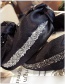 Elegant Black Diamond Decorated Knot Shape Hair Hoop