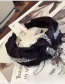 Elegant Black Diamond Decorated Knot Shape Hair Hoop