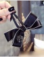 Elegant Black Diamond Decorated Bowknot Shape Hairpin