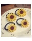 Elegant Yellow Sunflowers Decorated Hair Clip(1pc)