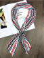 Fashion White Color Matching Decorated Scarf