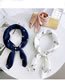Fashion Blue+white Cat Pattern Decorated Small Scarf