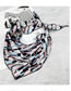 Fashion Navy Stripe Pattern Decorated Small Scarf