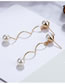 Fashion Gold Color Hollow Out Heart Shape Design Earrings