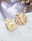 Fashion Gold Color Hollow Out Square Shape Design Earrings