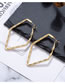Fashion Gold Color Double Round Shape Design Earrings