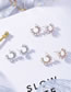 Sweet Silver Color Full Pearls Design Simple Earrings
