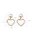 Sweet Gold Color Heart Shape Design Full Pearls Earrings