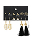 Elegant Alloy Elephant&tassel Decorated Earrings Sets
