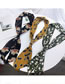 Fashion Green Flowers Pattern Decorated Small Scarf