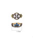 Fashion Antique Bronze Diamond&flower Decorated Ring Sets