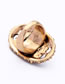 Fashion Antique Gold Diamond Decorated Hollow Out Ring