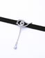 Fashion Silver Color Eye Shape Decorated Simple Choker