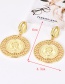 Elegant Gold Color Shell&coins Decorated Simple Earrings