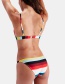 Sexy Multi-color Rainbow Pattern Decorated Swimwear