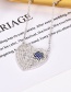 Fashion Rose Gold Heart Shape Pendant Decorated Necklace
