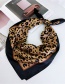 Fashion Yellow+red Leopard Pattern Design Small Scarf