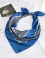 Fashion Blue Dots Pattern Decorated Small Scarf