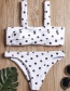 Sexy White Dots Pattern Decorated Split Bikini