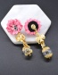Fashion Gold Color Angel&flower Decorated Long Earrings