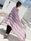 Fashion Red+white Arrows Pattern Decorated Sunscreen Scarf