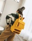 Fashion Yellow Pikachu Shape Design Pure Color Backpack